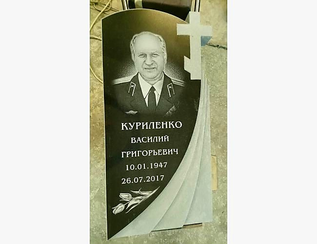 Образец памятника «Вечность 3» из черного гранита - фото 3