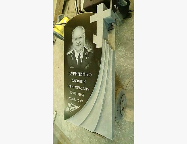 Образец памятника «Вечность 3» из черного гранита - фото 2