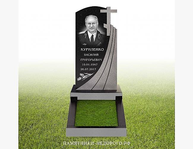 Образец памятника «Вечность 3» из черного гранита