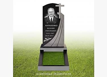 Образец памятника «Вечность 3» из черного гранита