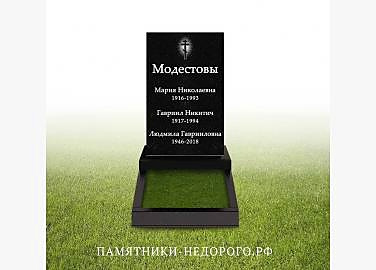 Пример готового памятника «Стандарт» для семейного захоронения