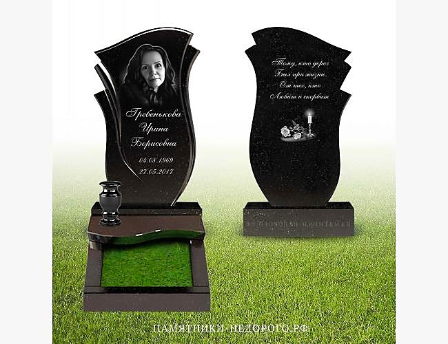 Памятник «Лилия»: дизайн-проект и готовая работа