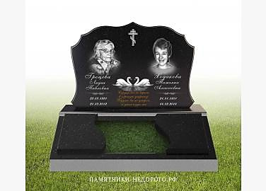 Образец готового гранитного надгробия «Эридан 1»