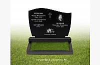 Пример готового двойного памятника «Волна 1»