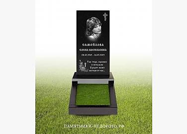 Пример готового памятника «Стандарт» для одиночной могилы