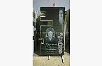 Пример оформления памятника для двойного захоронения. Модель "Дуэт 2" - миниатюра 2