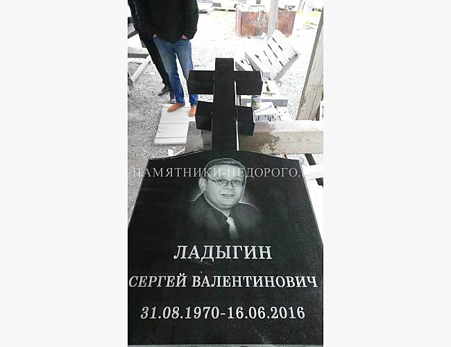 Надгробие "Крест 6" : образец готовой работы - фото 3