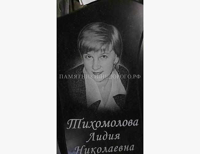 Пример оформления памятника "Лилия" для одиночной могилы - фото 4