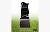 Гранитный памятник "Лира 4": пример оформления