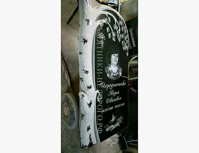 Готовый гранитный памятник "Березка" - фото 2