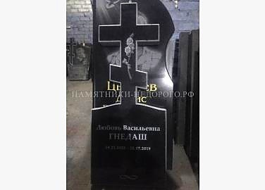Одинарный памятник с крестом "Крест 6"
