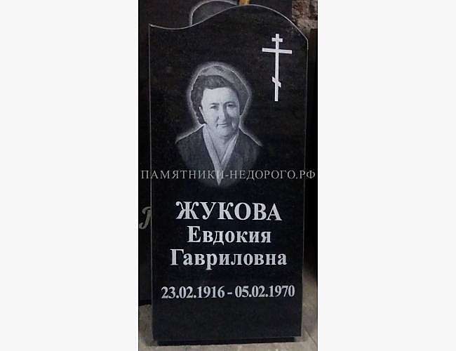 Черный памятник из гранита по выгодной цене - фото 2