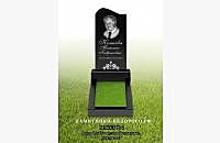 Гранитный памятник «Волна» для женской могилы - миниатюра 3