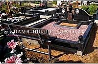 Пример готового комплекса с «Дуэт 11» из черного гранита