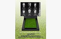 Образец готового памятника «Стандарт» для семейного захоронения - миниатюра 2