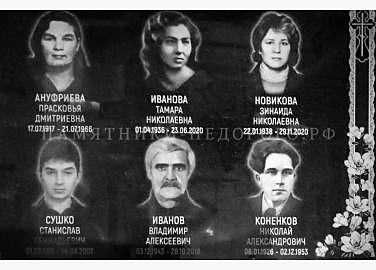 Образец готового памятника «Стандарт» для семейного захоронения