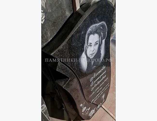 Образец оформления памятника "Лилия" для одиночной могилы - фото 2