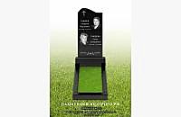 Готовая работа: надгробие из черного гранита "Волна" - миниатюра 3