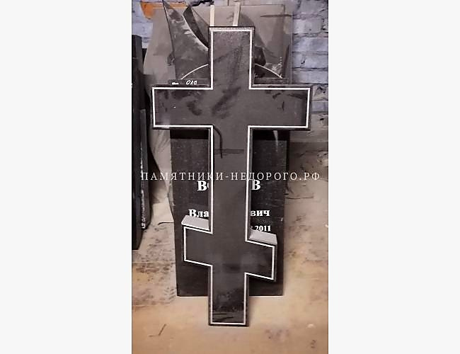 Пример оформления памятника для двойного захоронения. Модель "Дуэт 3" - фото 3