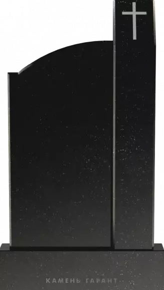 Памятник из чёрного гранита Память 7