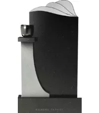 Вертикальный элегантный памятник на могилу из гранита