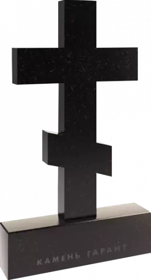 Памятник из чёрного гранита Солмир 2 - фото 2