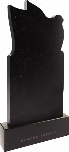 Памятник из чёрного гранита Голубь 1 - фото 3