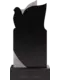 Памятник из чёрного гранита Голубь 1