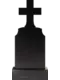 Памятник из чёрного гранита Крест 5