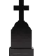 Памятник из чёрного гранита Крест 8