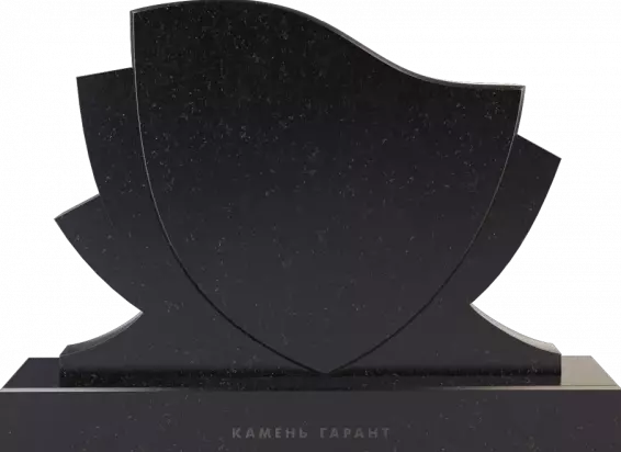 Памятник из чёрного гранита Чаша