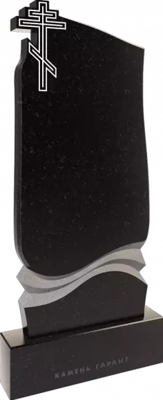 Памятник из чёрного гранита Андромеда 4 - фото 2