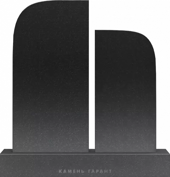 Памятник из чёрного гранита Вместе навсегда