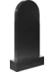 Памятник из чёрного гранита Классический округлый - миниатюра 2