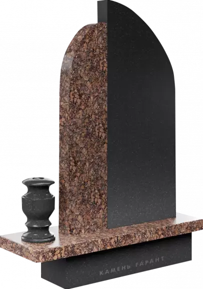 Памятник из чёрного гранита Судьба - фото 3