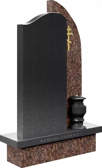 Памятник из чёрного гранита Судьба 2 - фото 2
