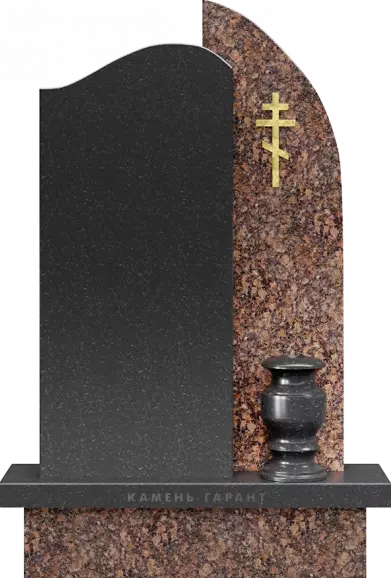 Памятник из чёрного гранита Судьба 2