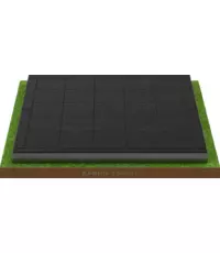 Плитка из натурального черного гранита для благоустройства захоронений