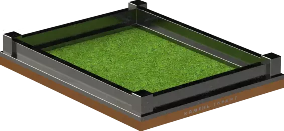 Памятник из чёрного гранита Поребрик Стандарт - фото 2