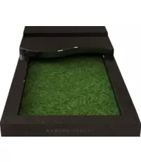 Изящная гранитная полуплита на цветник