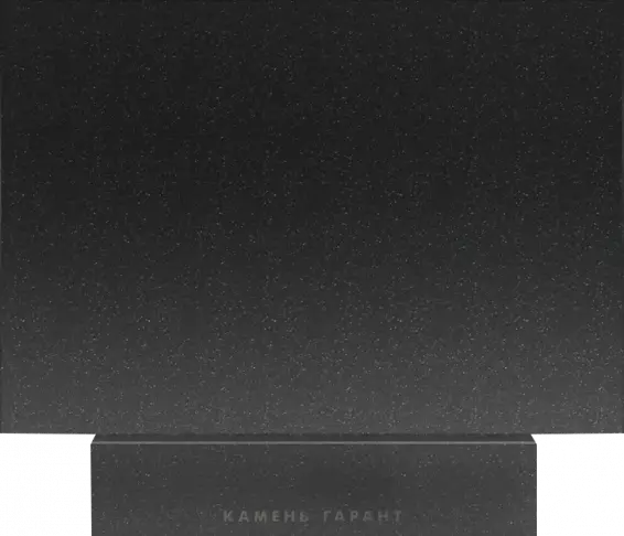 Памятник из чёрного гранита Стандарт горизонтальный