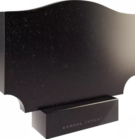 Памятник из чёрного гранита Кассиопея 2 - фото 3