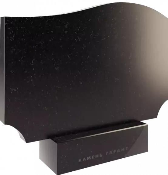 Памятник из чёрного гранита Кассиопея 3 - фото 3