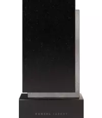 Памятник Наука 2 из натурального черного карельского гранита