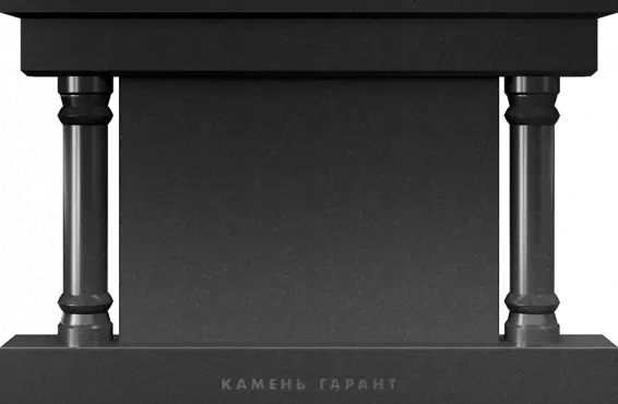 Памятник из чёрного гранита Орфей