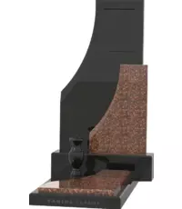 Элегантное сочетание красного и черного карельского гранита