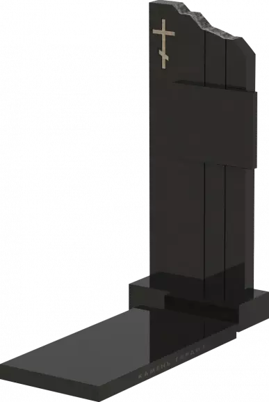 Памятник из чёрного гранита Эльбрус - фото 2