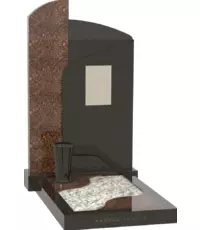 Контрастное сочетание черного и красного гранита