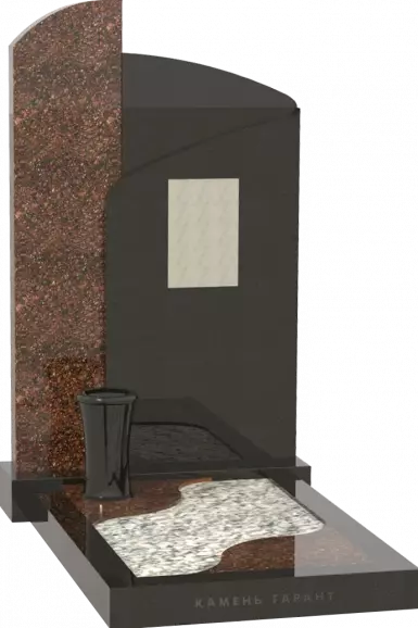 Памятник из чёрного гранита Судьба 3