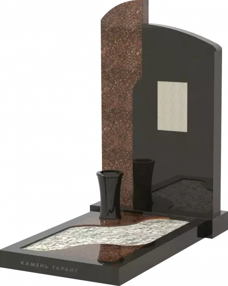 Памятник из чёрного гранита Судьба 3 - фото 2